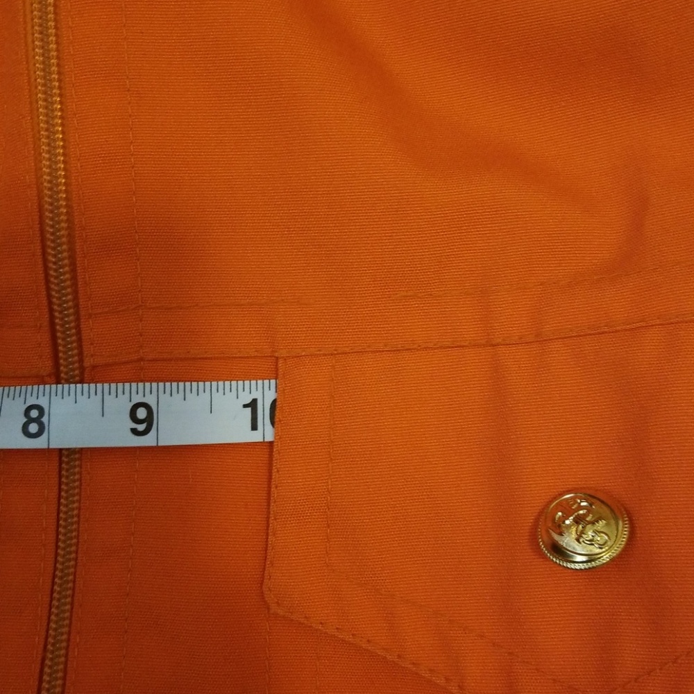 Vintage mod-style Tennessee Orange Trench - Picture 6 of 8